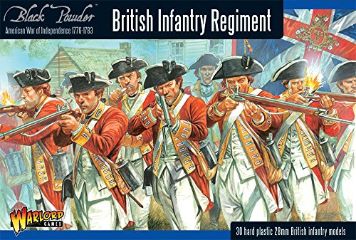 Warlord Games Black Powder Revolutionary British Infantry Regiment 1:56 Military Wargaming Plastic Model Kit
