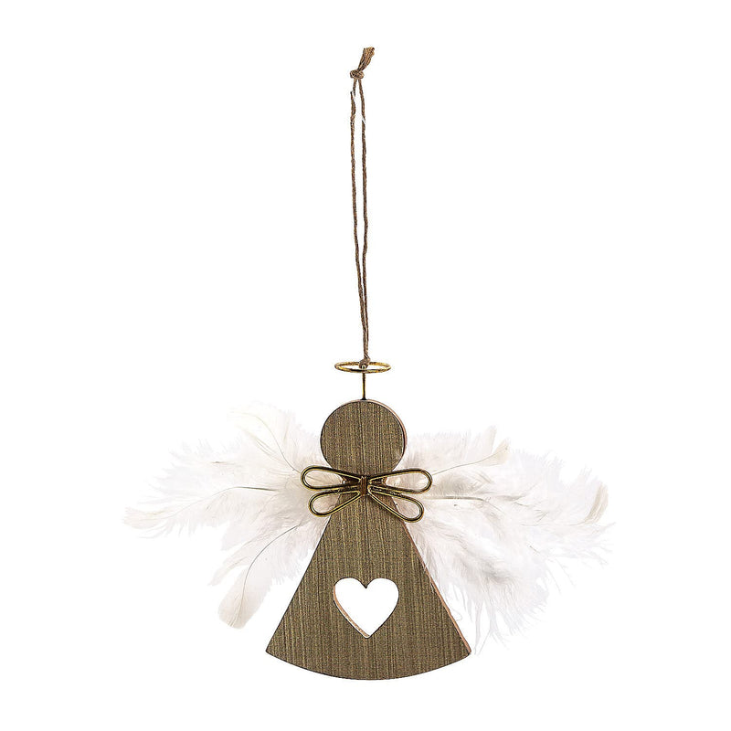Fun Express Angel with Marabou Wings Ornaments - Home Decor - 12 Pieces