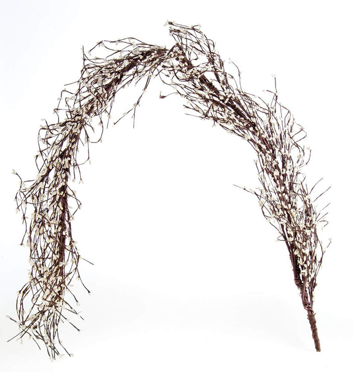 CWI Gifts 4Ft Ivory & Vanilla Pip Berry Garland, Ivory