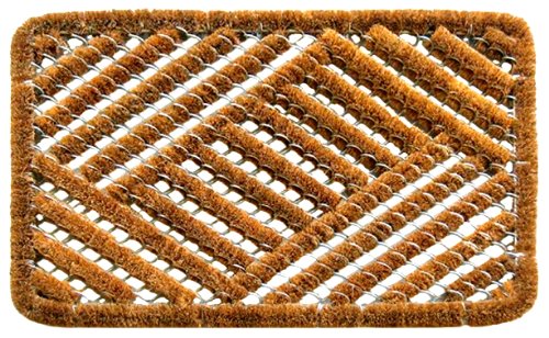 Imports Decor Spiral Doormat, Overlapping Cross Hatch, 16-Inch by 24-Inch