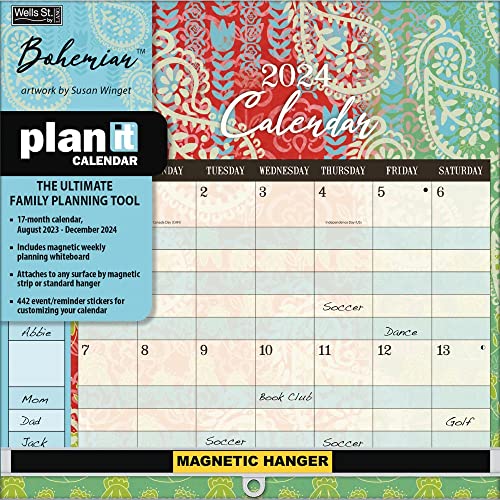 LANG WSBL Bohemian 2024 Plan-It‚Ñ¢ Calendar (24997009159)