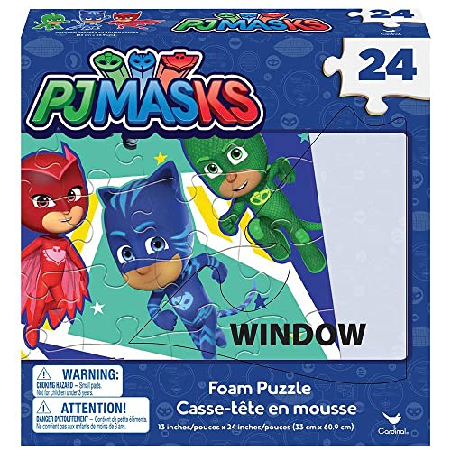 UPD PJ Masks Foam Puzzle Mat ‚Äì PJ Masks Floor Jigsaw Puzzle, Educational Gekko, Catboy, and Owlette Foam Floor Puzzle for Kids Play Area and Birthday Parties Gifts ‚Äì 24 Pieces, 13x24 Inches