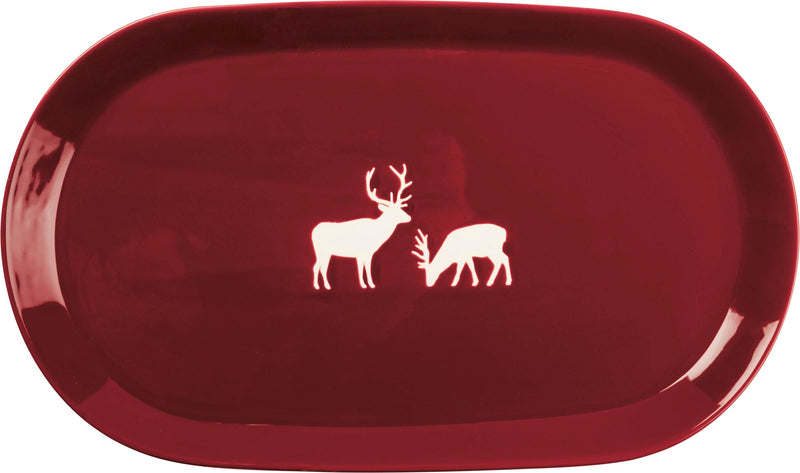 Oval Platter - Deer