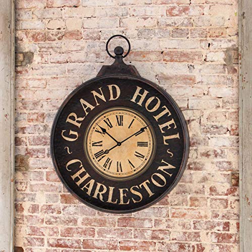 Park Hill Collection EWK80319 Grand Hotel Charleston Wall Clock, 40-inch Height, Metal