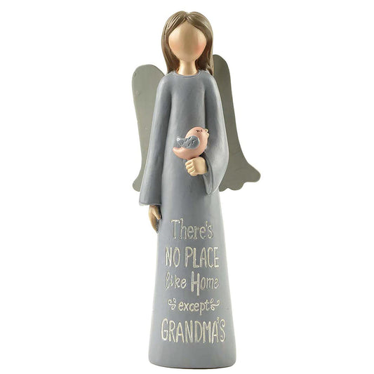 Blossom Bucket Grandma' Angel W/Bird Home d√©cor