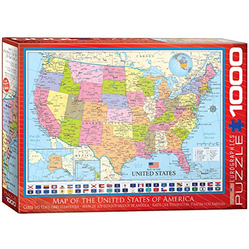 EuroGraphics Map of The United States Puzzle (1000 Piece) (6000-0788)