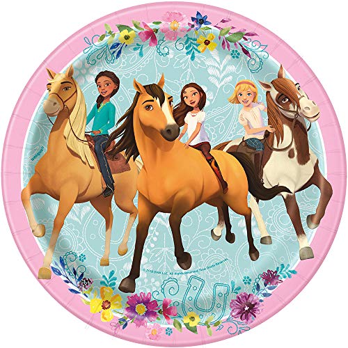 Unique Industries Unique Spirit Riding Free Party Plates, 8 Ct., Multicolor, One Size (79204)