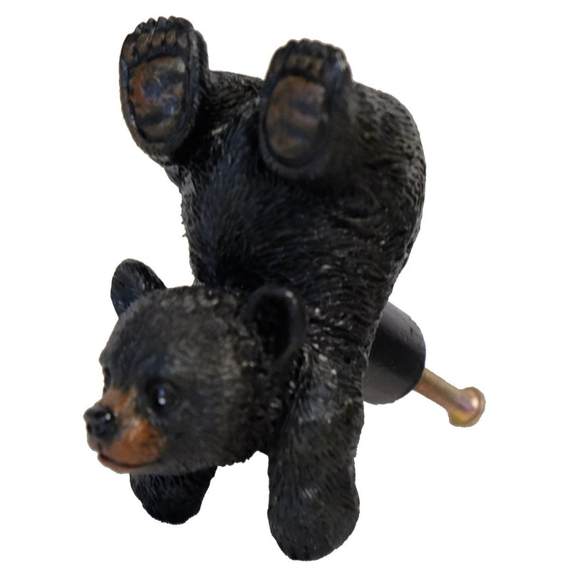 LL Home 15106 Playing Bear Drawer Pull, Black