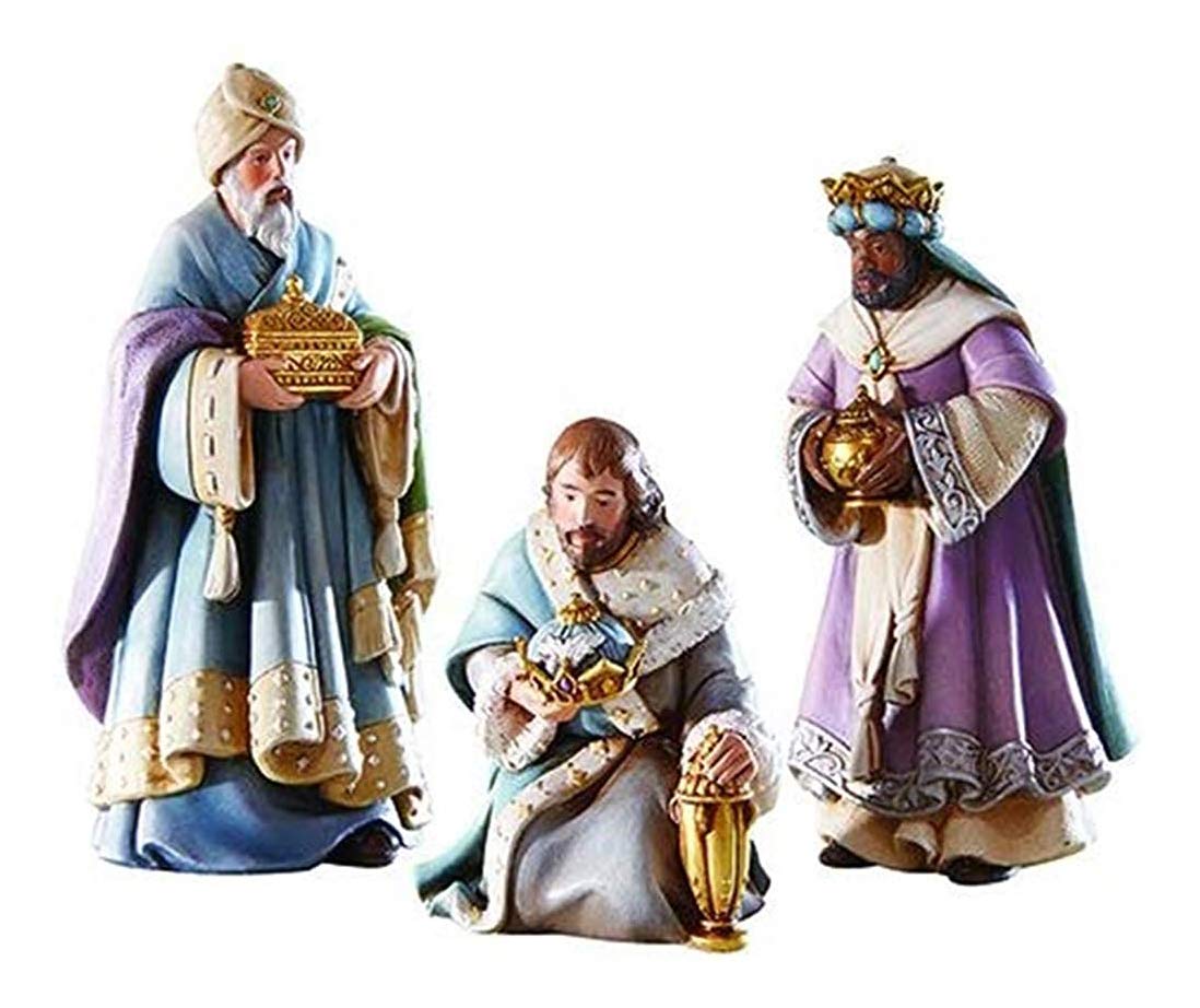 Bethlehem Nights Three Kings Bearing Gifts Nativity Figurines, 6 Inch ...