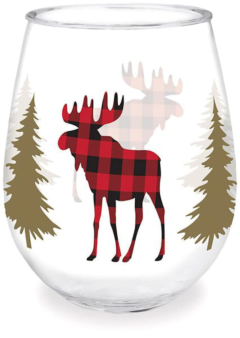 Cape Shore Wine Shot Glasses Tumbler - Moose Christmas Birthday Gifts for Office Coworker and Best Friend