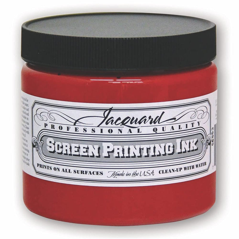 Jacquard Professional Screen Print Ink, Water-Soluable, 16oz Jar, Red (104)
