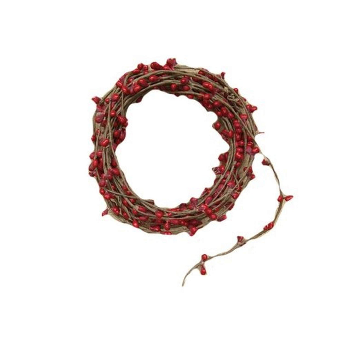 CWI Gifts Pip Berry String Garland, 18-Feet, Red