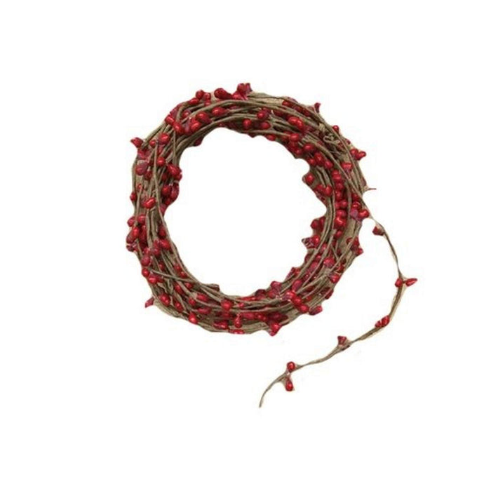 CWI Gifts Pip Berry String Garland, 18-Feet, Red