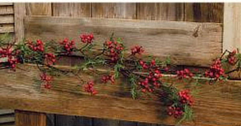 Cedar and Berry Garland, 5 ft.