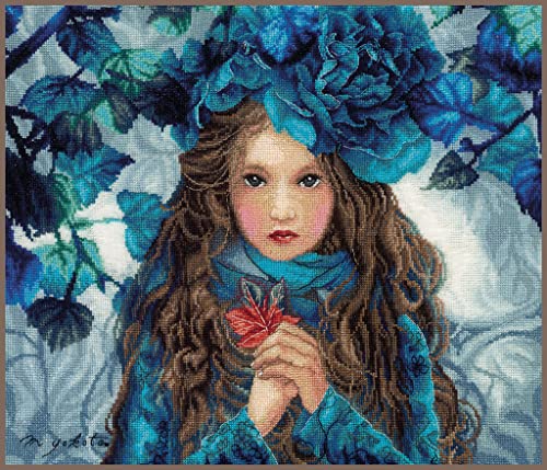 Vervaco Lanarte Counted Cross Stitch Flower GRL, Multicoloured