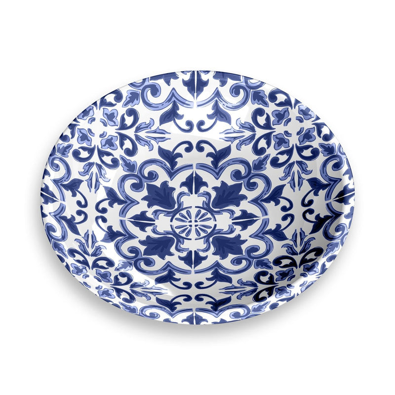 TarHong Canyon Clay Saucer, Indigo , 5.2", 0.75 Cup, Melamine, Set of 2