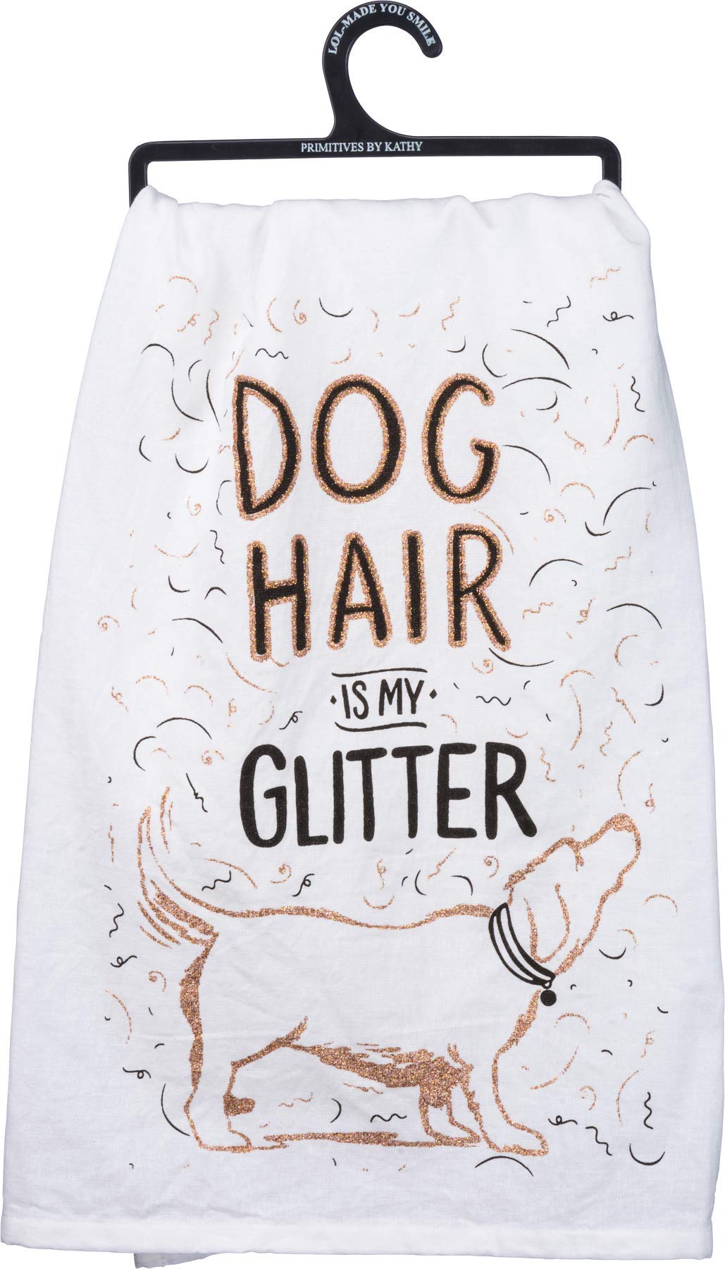 Primitives by Kathy Dish Hand Towel, Dog Hair