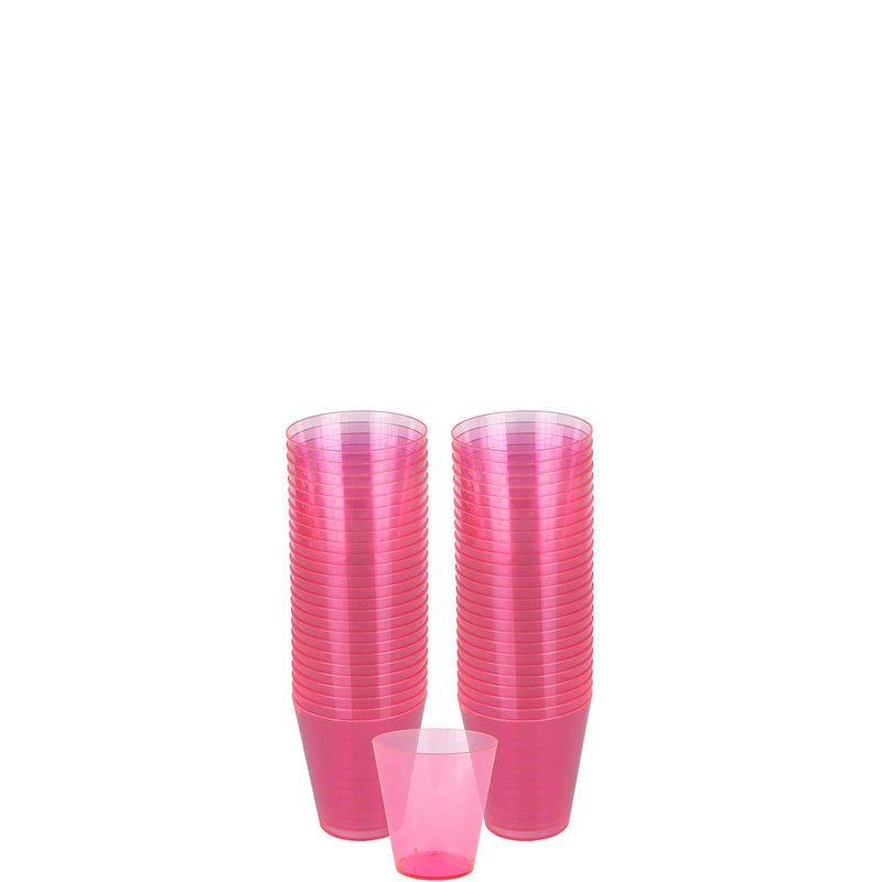 Big Party Pack Shot Glasses | Bright Pink | Party Supply