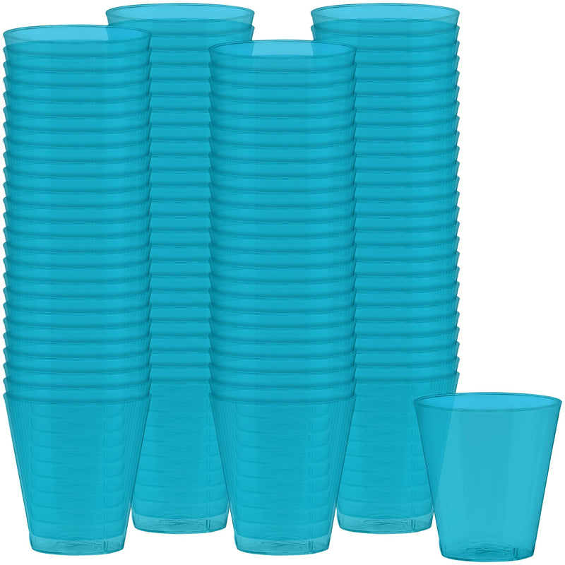 Big Party Pack Shot Glasses | Caribbean Blue | Pack of 100 | Party Supply