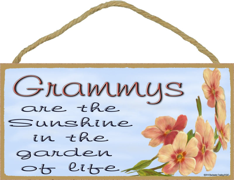 Blackwater Trading Dogwood Grammys are The Sunshine in The Garden of Life Sign Plaque 5"X10"