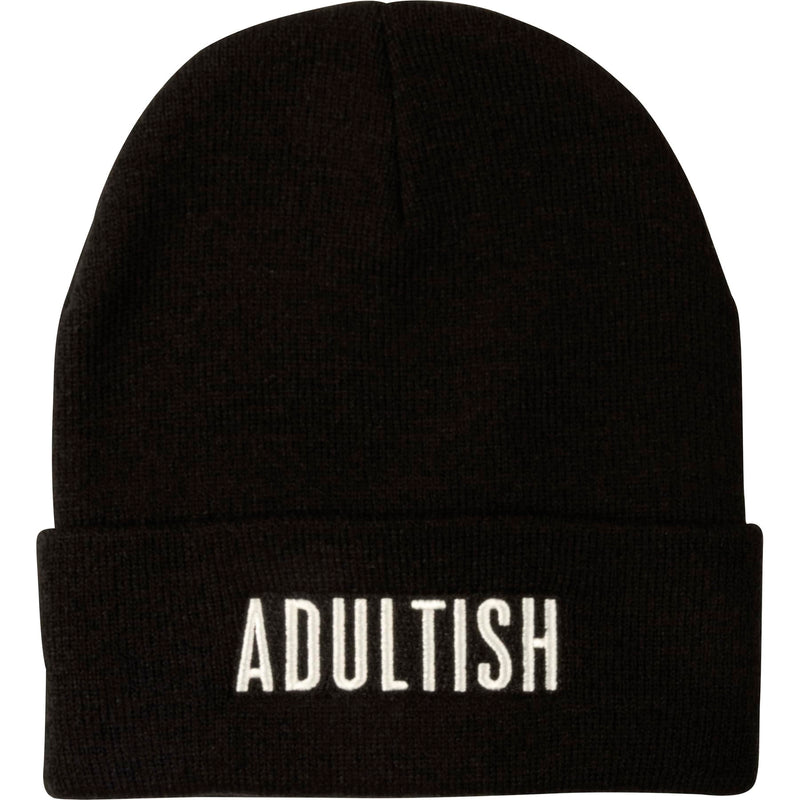 PBK Cute and Cozy Winter Beanie Adultish Sentiment Black