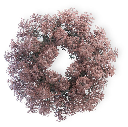 Celebrate the Home Decorative Foliage Wreath 10-Inches Pink Heather