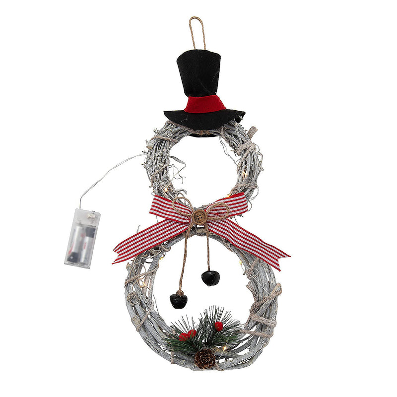 Fun Express Light-Up Snowman Wreath - Home Decor - 1 Piece