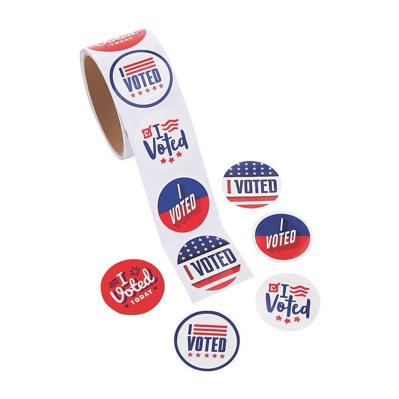 I Voted Stickers - Bulk 1000 Pieces - Voting Supplies