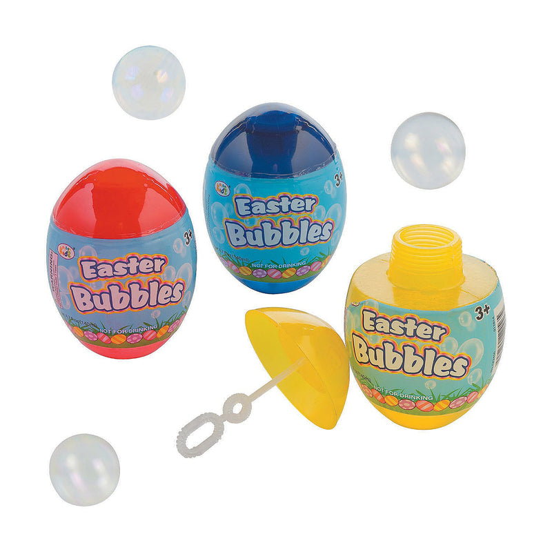 Easter Egg Bubbles (set of 12) Easter Basket Party Supplies