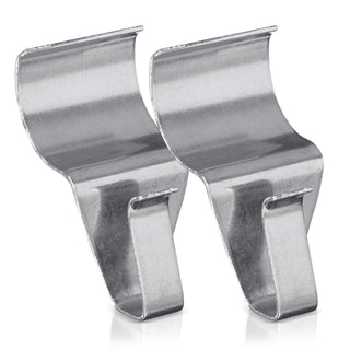 CWI Gifts 1.5" Low Profile No Hole Hook, Gray
