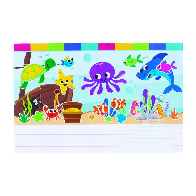 Create and Write Sticker Scene Sea Life - 12 Pieces - Educational and Learning Activities for Kids