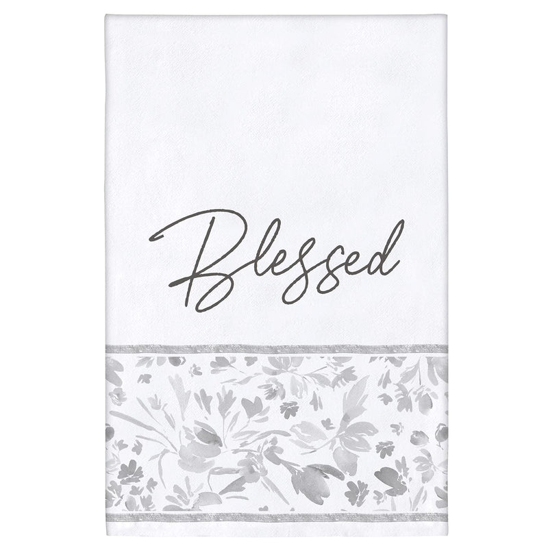 Creative Brands Faithworks-100% Cotton Tea Towel, 30-Inches Square, Blessed