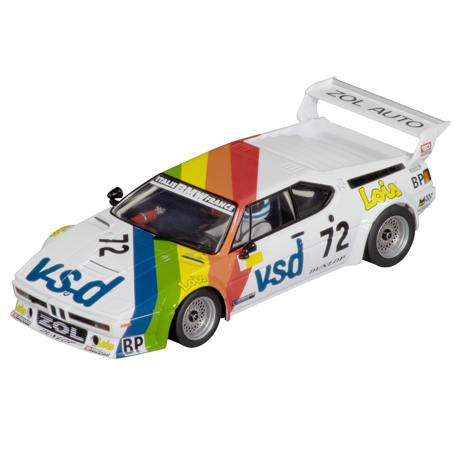 Carrera 23935 BMW M1 Procar BMW Zol'Auto No.72 24h 1981 1:24 Scale Digital Slot Car Racing Vehicle Digital Slot Car Race Tracks