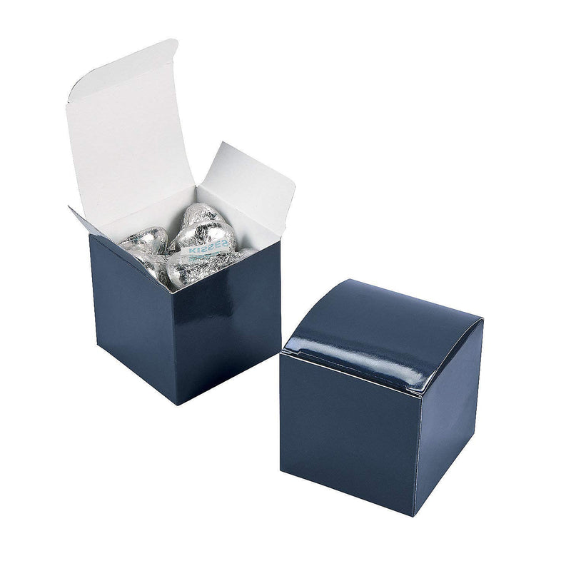 Fun Express - 2" Navy Gift Boxes (2dz) for Wedding - Party Supplies - Containers & Boxes - Paper Boxes - Wedding - 24 Pieces