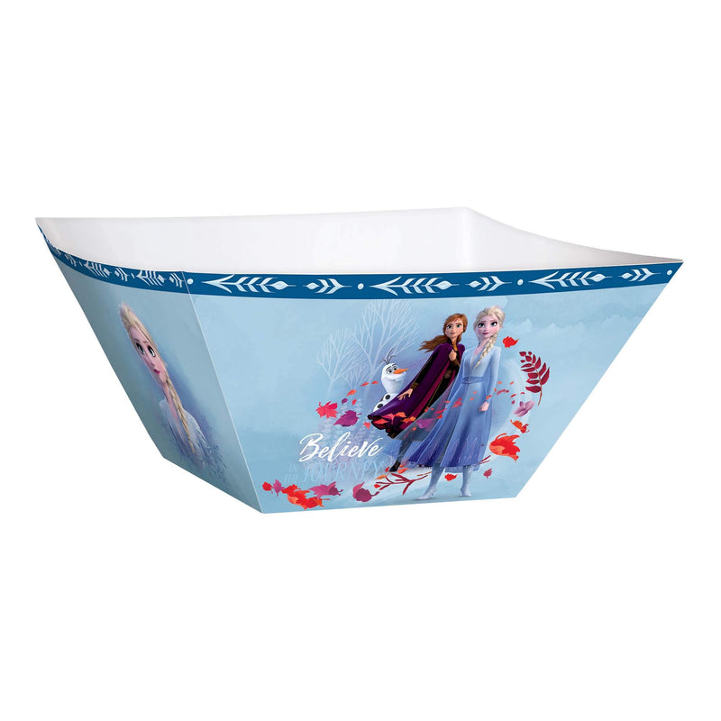 Amscan 432087 Disney Frozen 2 Small Paper Snack Bowls, 8.75-Inch by 3.75-Inch, Multicolor