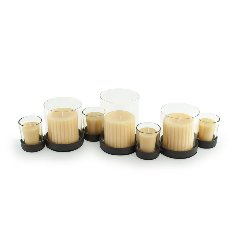 Danya B. Bubbles Multiple Candle Holder for Pillar and Votive Candles- Black