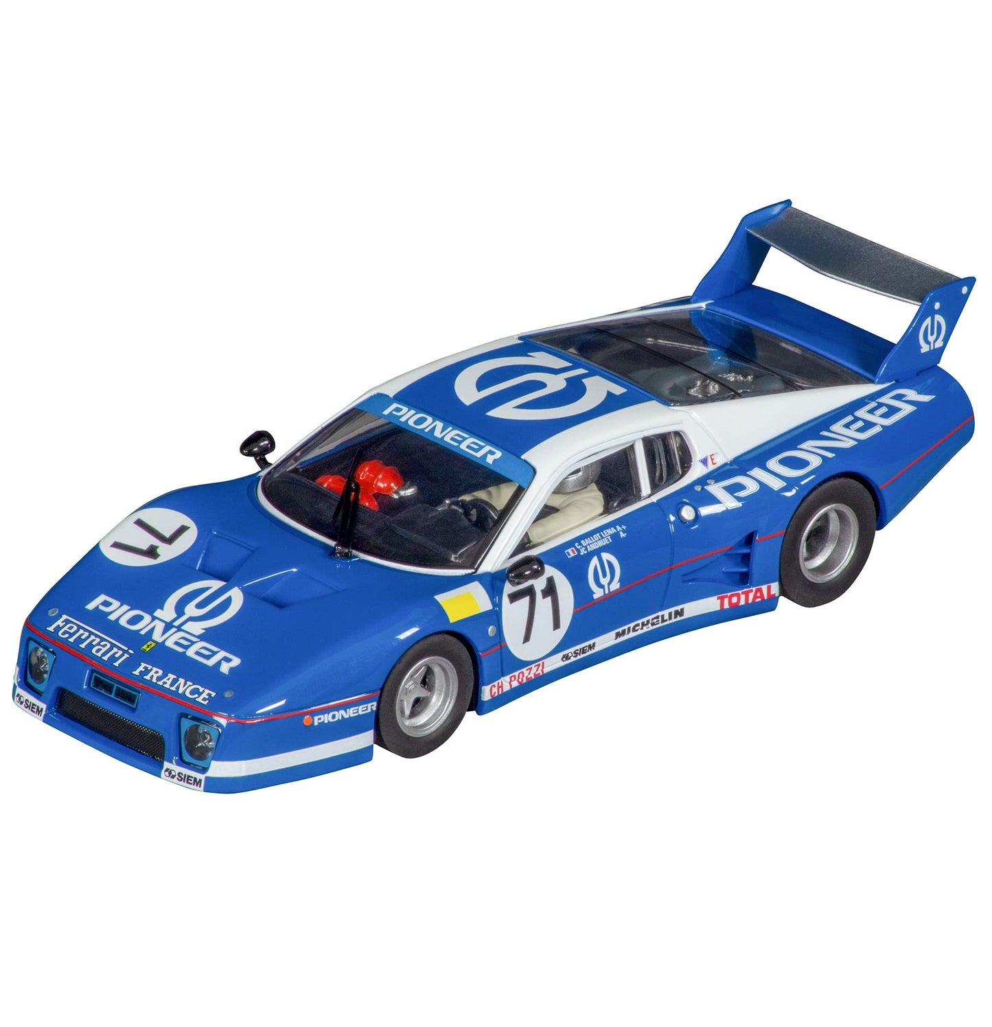 Carrera 31057 Ferrari 512 BB LM C.Pozzi No.71 1:32 Scale Digital Slot Car Racing Vehicle Digital Slot Car Race Tracks