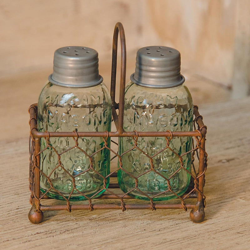 Chicken Wire Caddy with Shakers