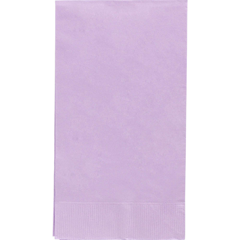 Amscan Big Party Pack 2‑Ply Guest Towels, Lavender Paper Napkins, 40 Pieces