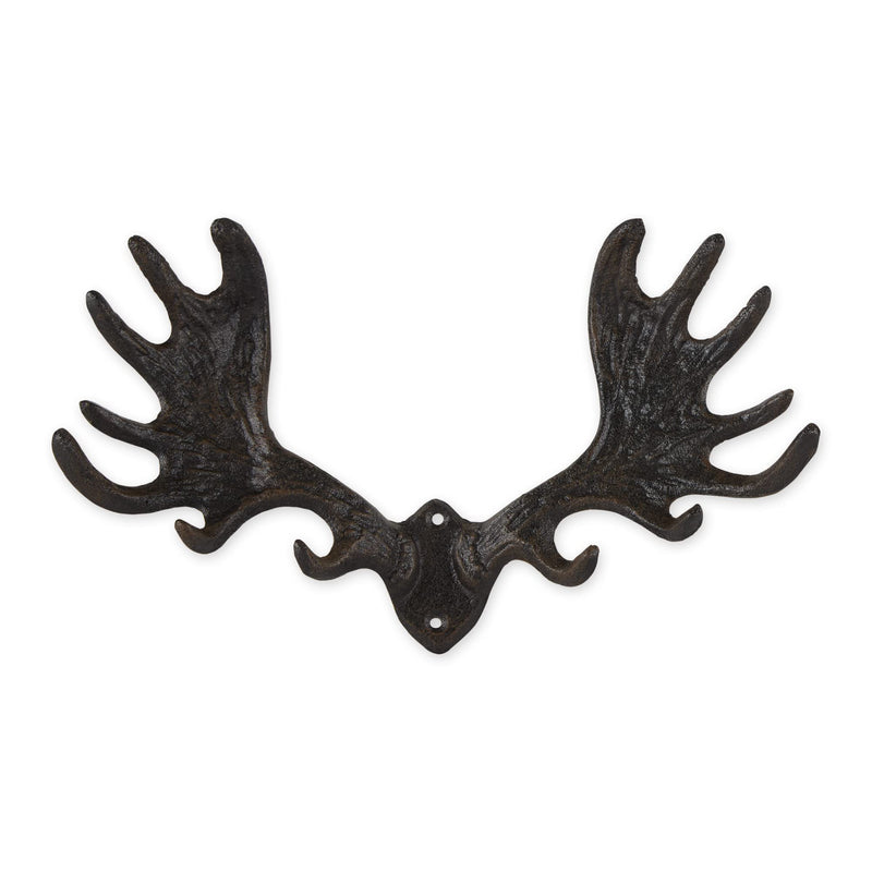 DII Decorative Cast Iron Wall Hook Collection, Moose Antler