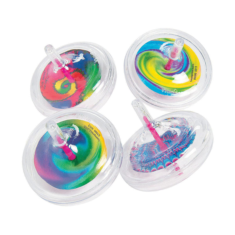 Fun Express Plastic Swirl Spin Tops