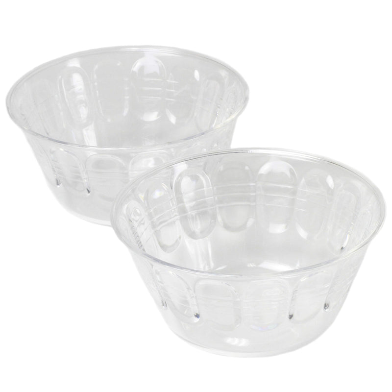 Chef Craft Select Plastic Clear Mini Bowls, 6 ounces