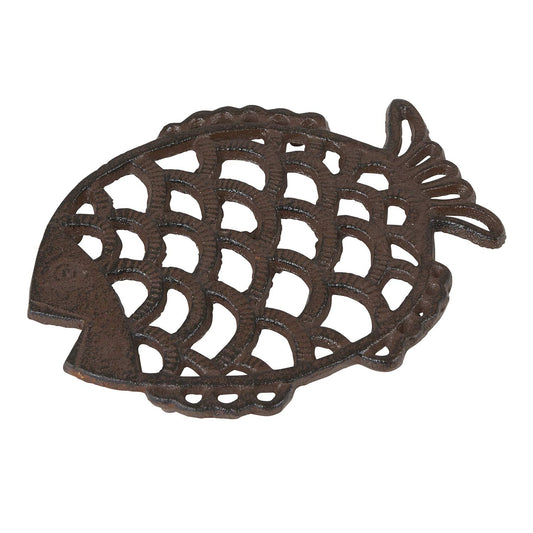 47th & Main Cast Iron Tools, 7.67 x 6.10-inches, Fish Trivet