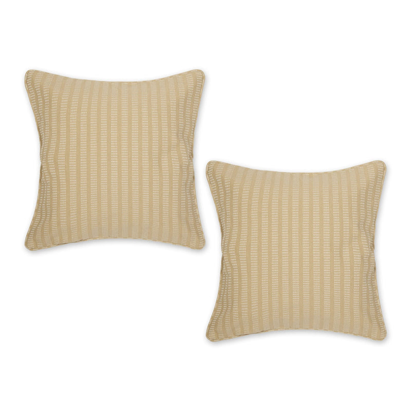 DII Throw Pillow Cover Collection, Recycled Cotton, Hidden Zipper, 18x18, Dobby Stripe, 2 Piece