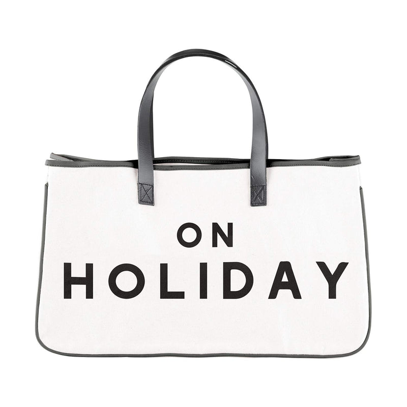 Creative Brands Face Canvas Tote, Large, On Holiday