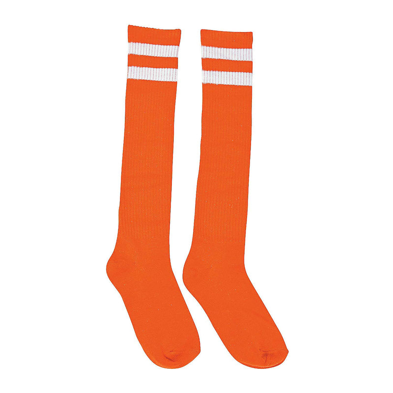 Fun Express Orange Team Spirit Knee High Socks (pair)