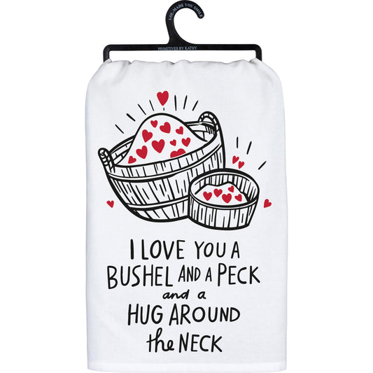 Primitives by Kathy A Bushel and A Peck Kitchen Dish Towel 28" x 28"