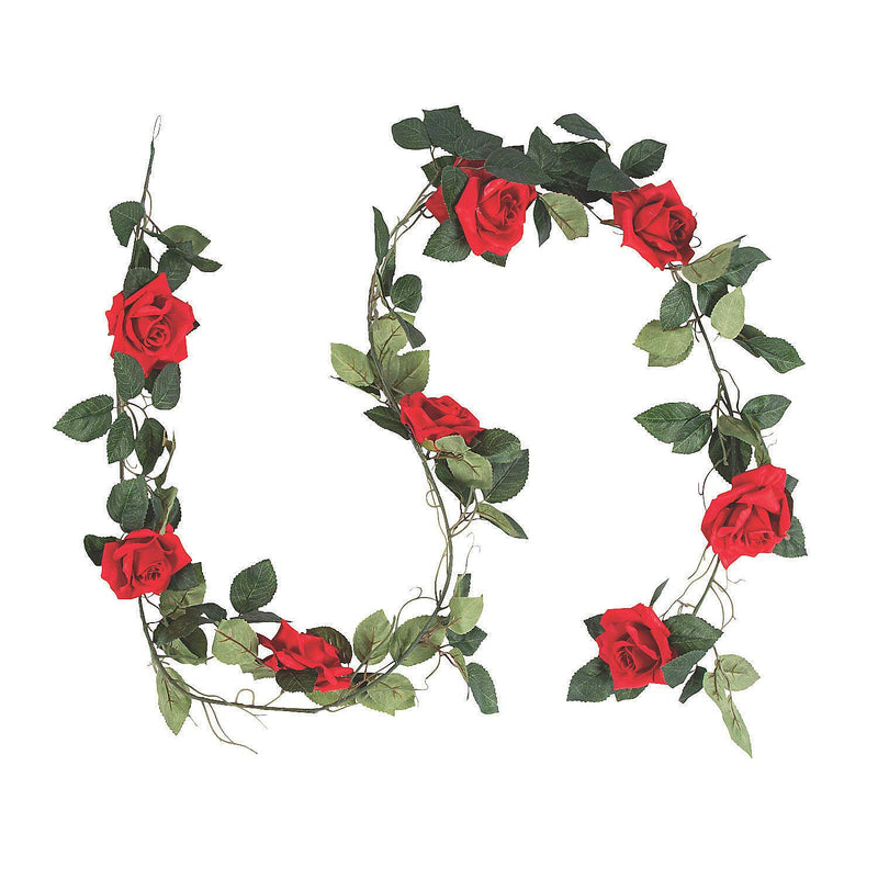 Rose Garland 6 FT - Home Decor - 1 Piece