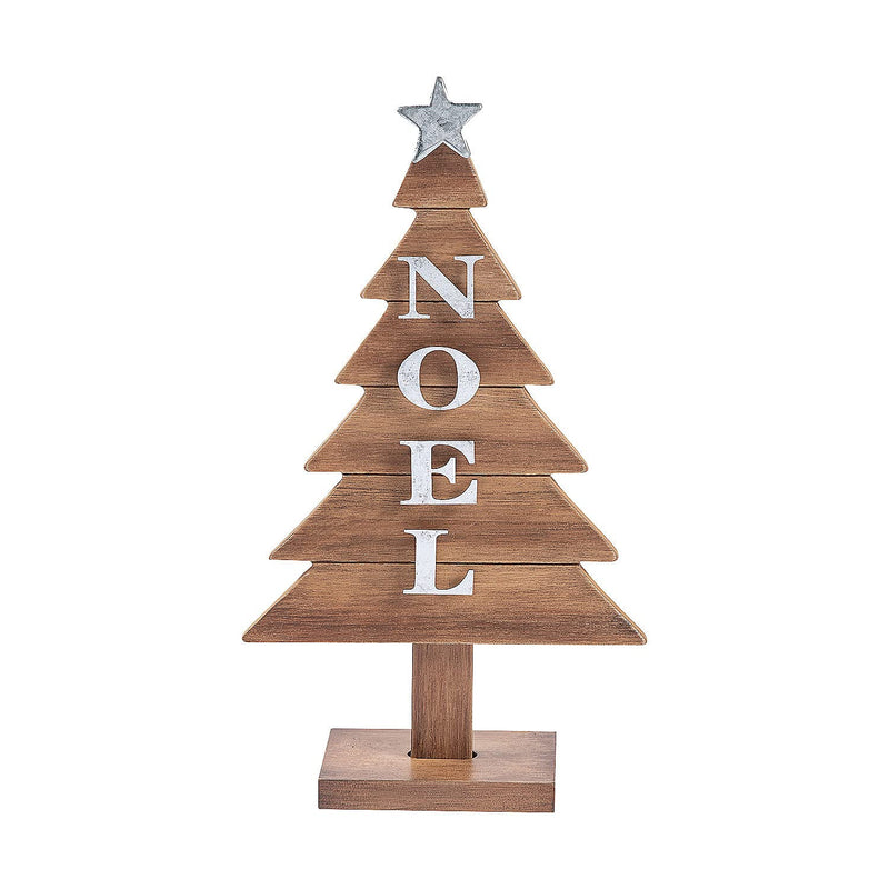 Fun Express Noel Christmas Tree Tabletop Decoration - Home Decor - 1 Piece