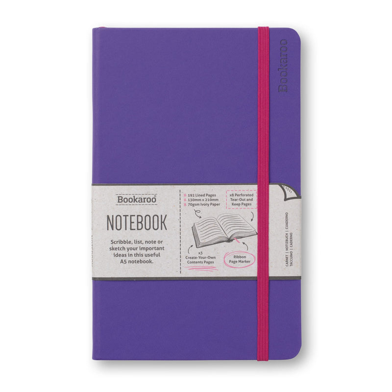 IF Bookaroo Notebook A5 Journal - Purple